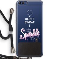 Sparkle quote: Huawei P Smart (2018) Transparant Hoesje met koord