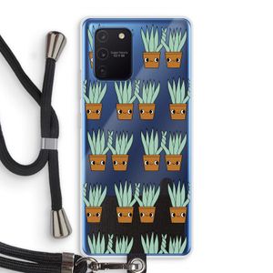 Sansevieria: Samsung Galaxy Note 10 Lite Transparant Hoesje met koord