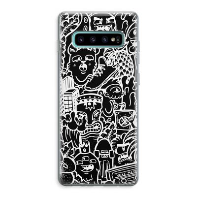 Vexx Black Mixtape: Samsung Galaxy S10 Plus Transparant Hoesje