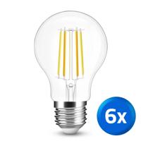 Slimme filament LED lamp van Milight - Dual white 7W E27 fitting - A60 model voordeelset van 6