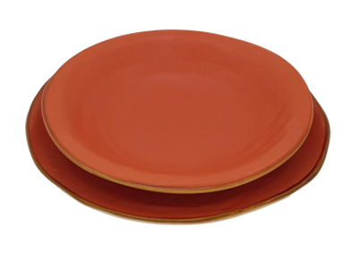 Diep Bord met Dinerbord - Oranje