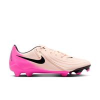 Nike Phantom GX II Academy Gras / Kunstgras Voetbalschoenen (MG) Zalmroze Felroze Zwart