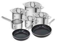 Zwilling Pannenset TrueFlow + Demeyere Koekenpannenset Alu Industry 3 Ceraforce Ø 24 & 28 cm 7-delig