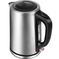 Waterkoker 1.7L 2200W RVS Zwart/Zilver - Stijlvol en Veilig