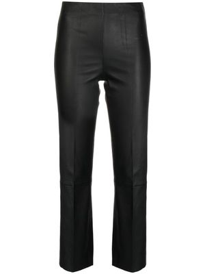 By Malene Birger pantalon Florentina court en cuir - Noir