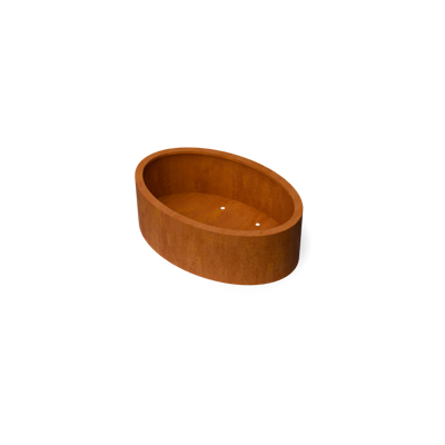 Ovalu Ovale plantenbak cortenstaal L120 x B80 x H40 cm - Geroba