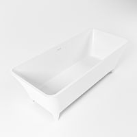 Vrijstaand bad Mondiaz Lundy | 170x75 cm | Solid surface | Ovaal | Talc