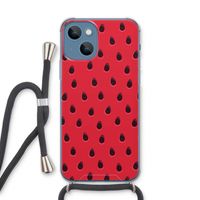 Watermelon: iPhone 13 Transparant Hoesje met koord