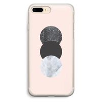 Marmeren cirkels: iPhone 7 Plus Transparant Hoesje