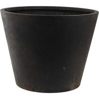 Ter Steege Unique bloempot Conic 56x43 cm zwart - thumbnail