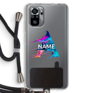 Abstract Spectrum: Xiaomi Redmi Note 10S Transparant Hoesje met koord