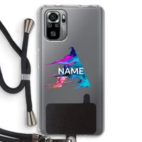 Abstract Spectrum: Xiaomi Redmi Note 10S Transparant Hoesje met koord