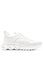 Ferragamo baskets à plaque Gancini - Blanc