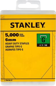 Stanley nietjes 6 mm type G 5000 stuks