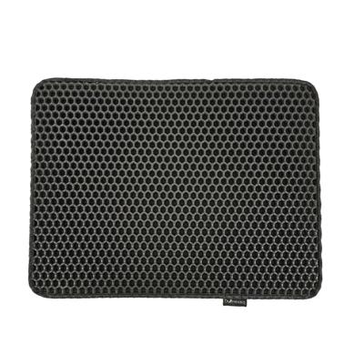 DIAMENTIQ Zwarte rechthoekige boxmat - kattenbakmat - 45 x 60 cm