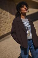 Cato bonded trenchcoat - espresso - 13191 Cato bonded trenchcoat - espresso - 13191