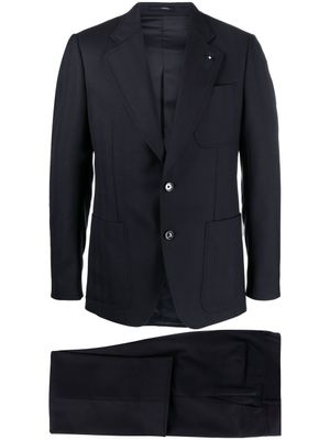 Lardini costume à veste à simple boutonnage - Bleu