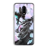 Pastel zwart: OnePlus 7 Transparant Hoesje Pastel zwart: OnePlus 7 Transparant Hoesje