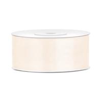 Sierlint satijn - Warm wit - 2.5 cm/25 mm x 25 meter - Cadeaulint satijnlint - Hobby - Inpakken