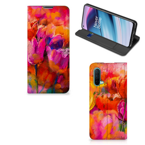 Bookcase OnePlus Nord CE 5G Tulips