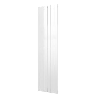 Plieger Cavallino Retto designradiator verticaal enkel middenaansluiting 1800x450mm 910W wit 7252970