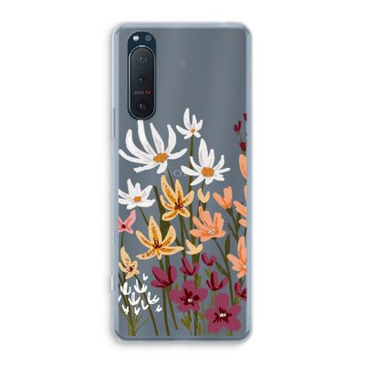 Painted wildflowers: Sony Xperia 5 II Transparant Hoesje