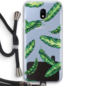 Lange bladeren: Samsung Galaxy J3 (2017) Transparant Hoesje met koord
