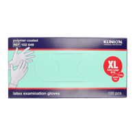 Onderzoekshandschoen prot latex maat XL poedervrij 100 Stuks