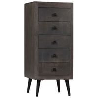 Dressoir 40x40x91 cm massief mangohout - thumbnail