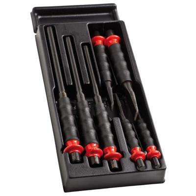Facom Module Beklede Doorslagen - Koudbeitels - Ritsbeitels | 7-delige Set - MOD.CG1