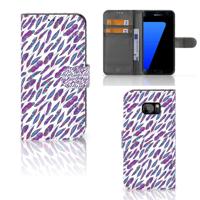 Samsung Galaxy S7 Edge | Telefoon Hoesje | Feathers Color