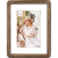 Haes Deco Houten Fotolijst Thal Bruin met Passe-Partout voor foto 20x30 / 30x40 - BC34PHS