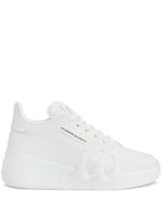Giuseppe Zanotti baskets Talon en cuir - Blanc