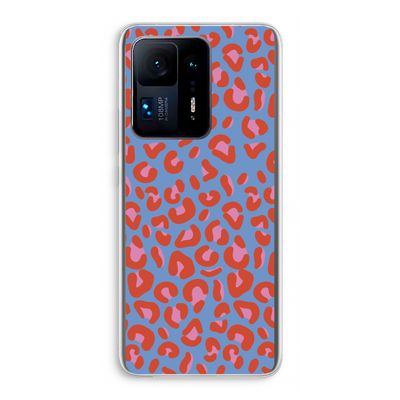 Leopard blue: Xiaomi Mi Mix 4 Transparant Hoesje