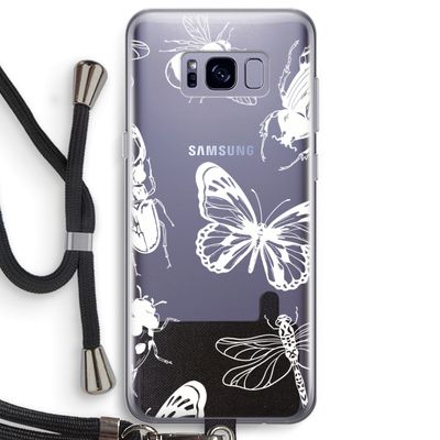 Tiny Bugs: Samsung Galaxy S8 Plus Transparant Hoesje met koord