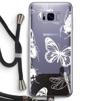 Tiny Bugs: Samsung Galaxy S8 Plus Transparant Hoesje met koord