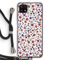 Planets Space: Samsung Galaxy A22 5G Transparant Hoesje met koord