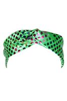 Haarband disco groen