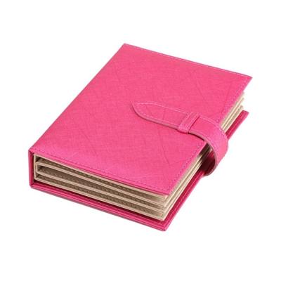 Draagbare PU lederen opbergdoos ketting sieraden display vak organisator (Rose rood)