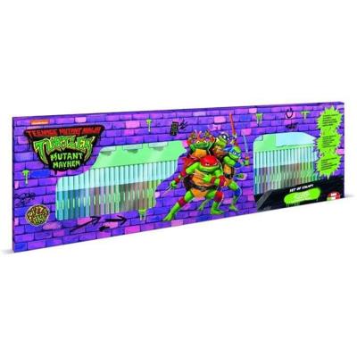 Kleurdoos - MULTIPRINT - 18884 - 60 markers 4 Ninja Turtles-stempels