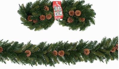 Mixed kunstguirlande 270 cm kerstversiering kerstboom - Holiday tree