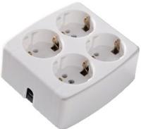 Enzo Tafelcontactdoos RA 4V vierkant WIT PQ 6871910