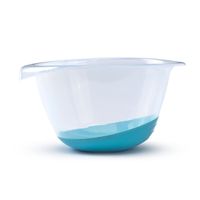 Beslagkom/mengkom - 3,5 liter - kunststof - blauw - thumbnail
