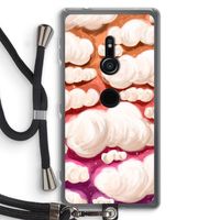 Katoen Wolken: Sony Xperia XZ2 Transparant Hoesje met koord