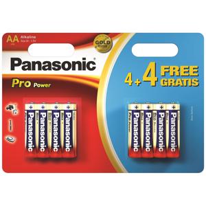 Panasonic Pro Power 4+4 AA batterij (penlite) Alkaline 1.5 V 8 stuk(s)