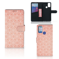 Alcatel 1S (2021) Telefoon Hoesje Pattern Orange - thumbnail