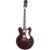 Epiphone Noel Gallagher Riviera Dark Wine Red semi-akoestische gitaar met koffer