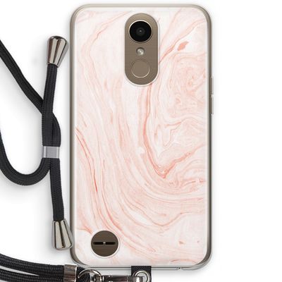 Peach bath: LG K10 (2017) Transparant Hoesje met koord