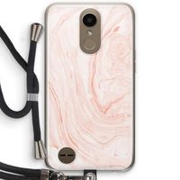 Peach bath: LG K10 (2017) Transparant Hoesje met koord