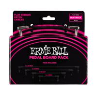 Ernie Ball 6224 Flat Ribbon Patch Cables Pedal Board Pack (diverse lengtes)